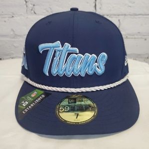 New Era 59Fifty Tennessee Titans Fitted Hat Size 7 "1960 Titan" Side Patch